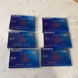 Sony normal bias hi fi 60 minutes blank cassette tapes